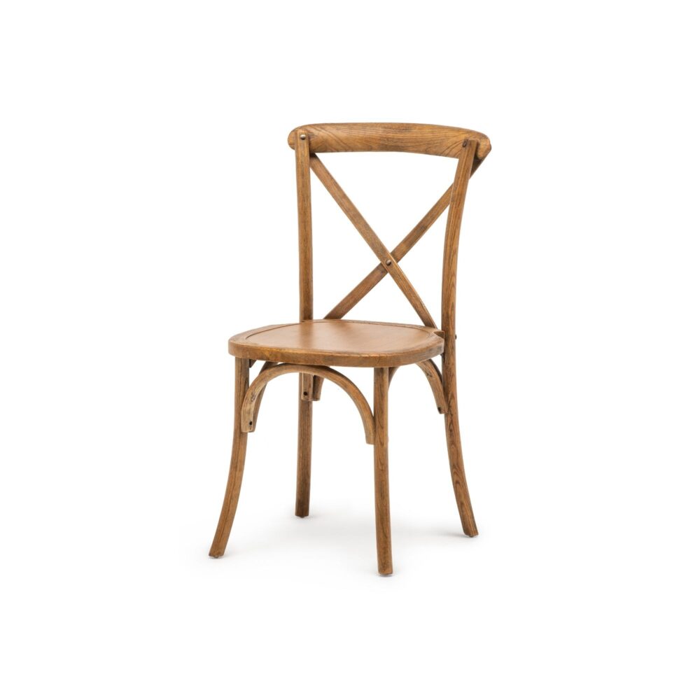 Stackable cross back online chairs