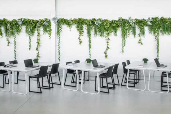 Salt Dinner white white - Kasar chair black (1) Salt Dinner white white - Kasar chair black (1)