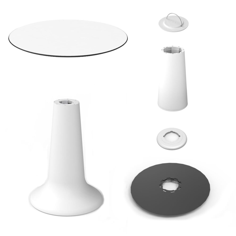 Vasen-Tischset – stapelbar
