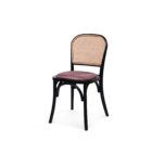 Ronda - Chaise Empilable - Assise Velours Rose