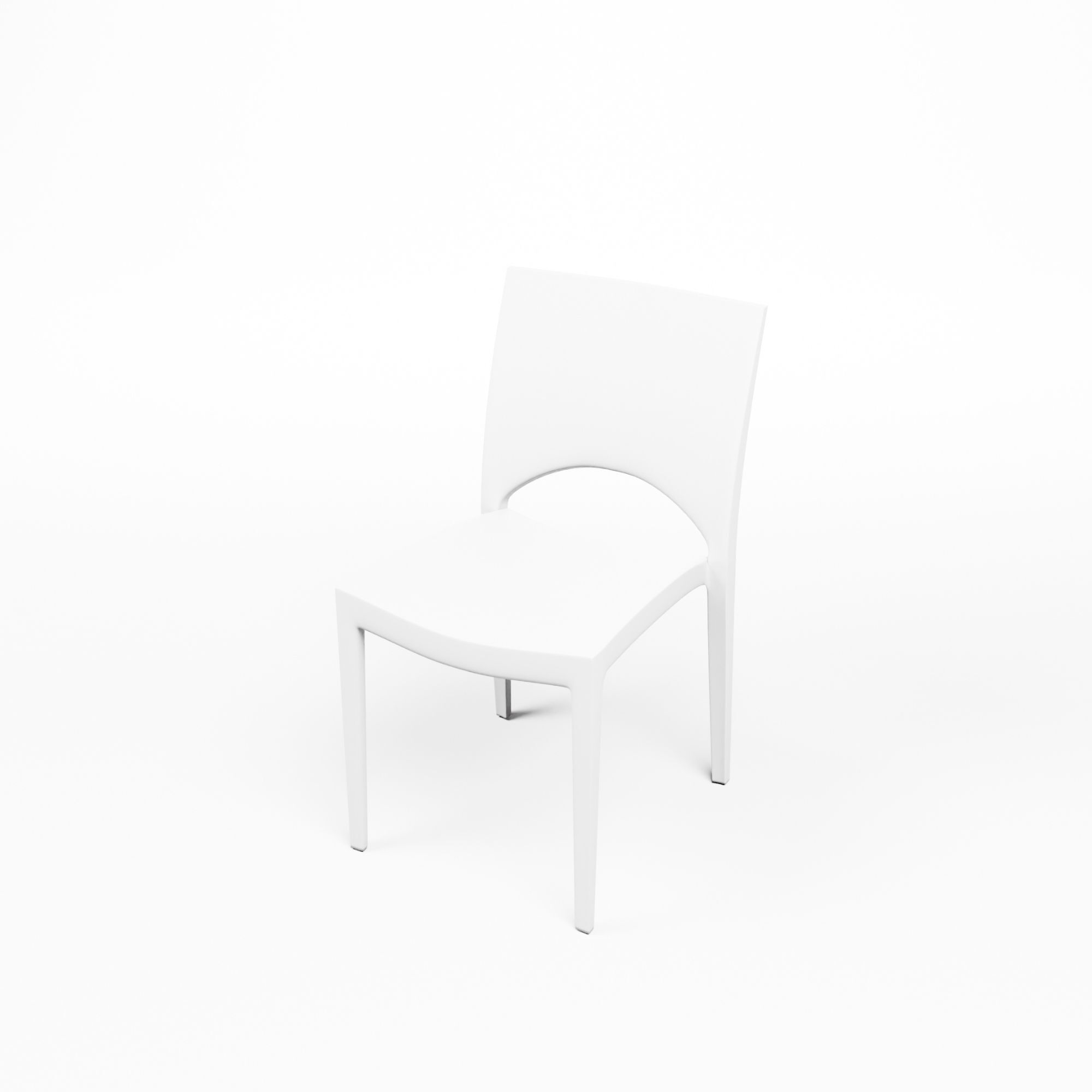 June - Stack Chair - White
