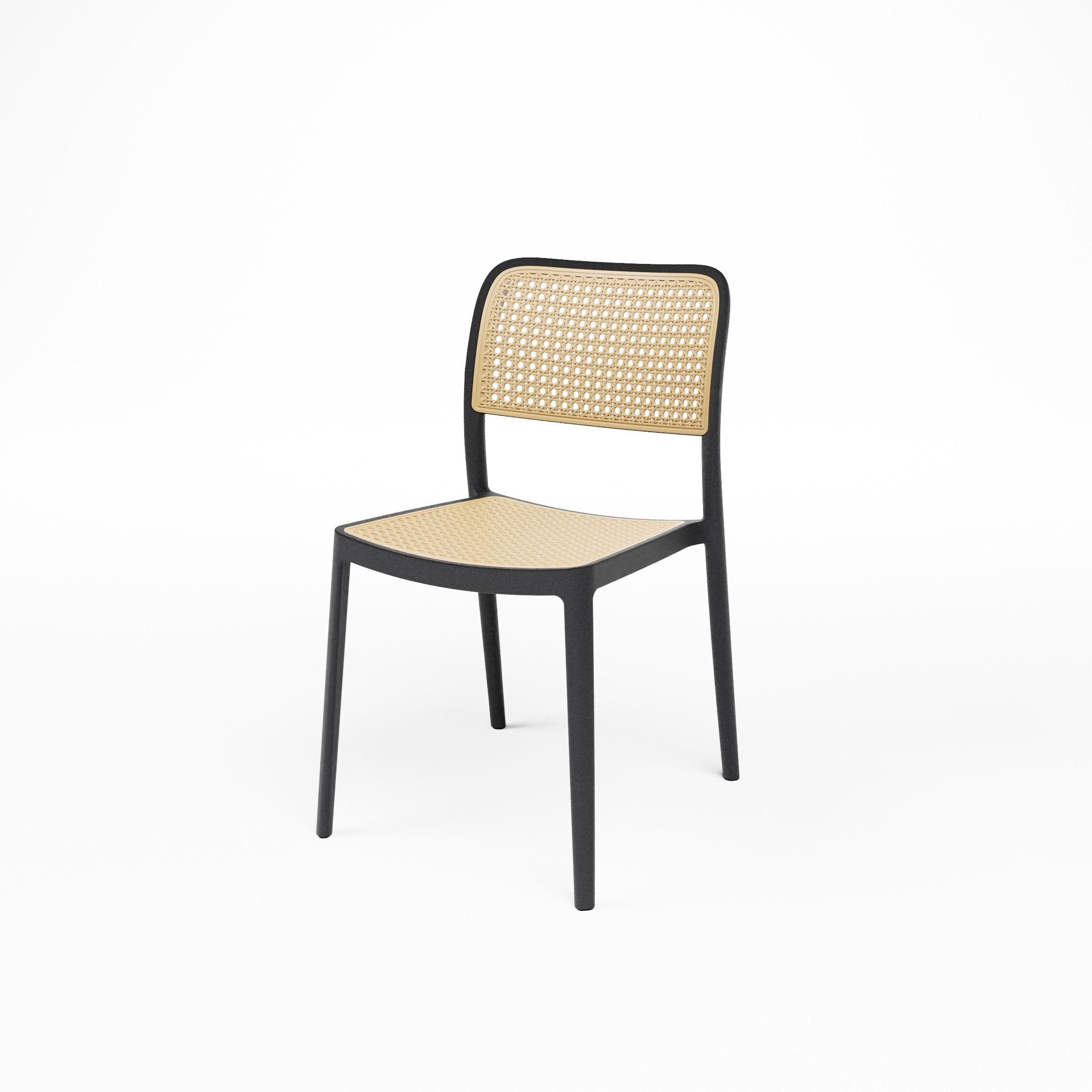CHAISE AUDREY_Noir_Vue basse