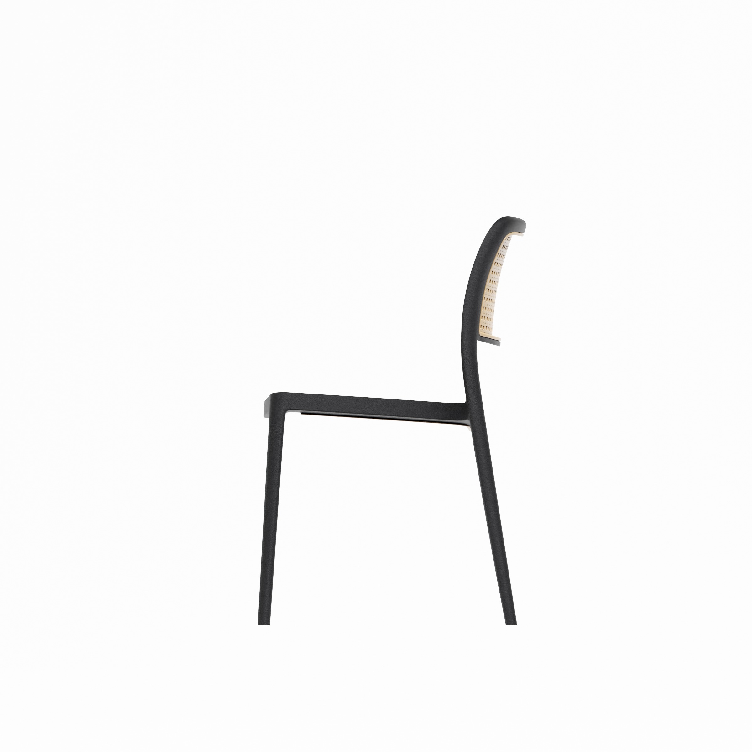 CHAISE AUDREY_Noir_Vue latérale