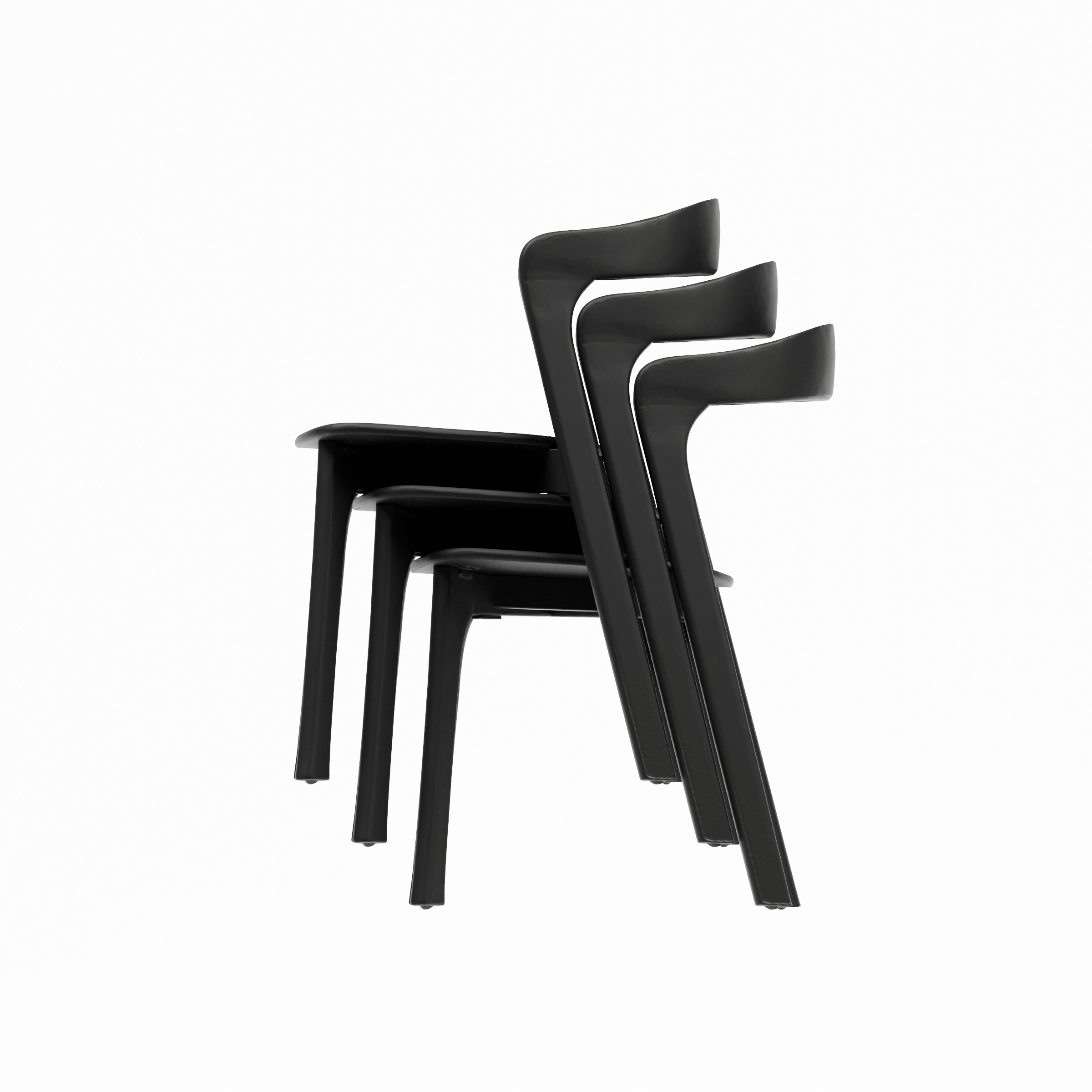 NINA Chair_Black_Stack 3