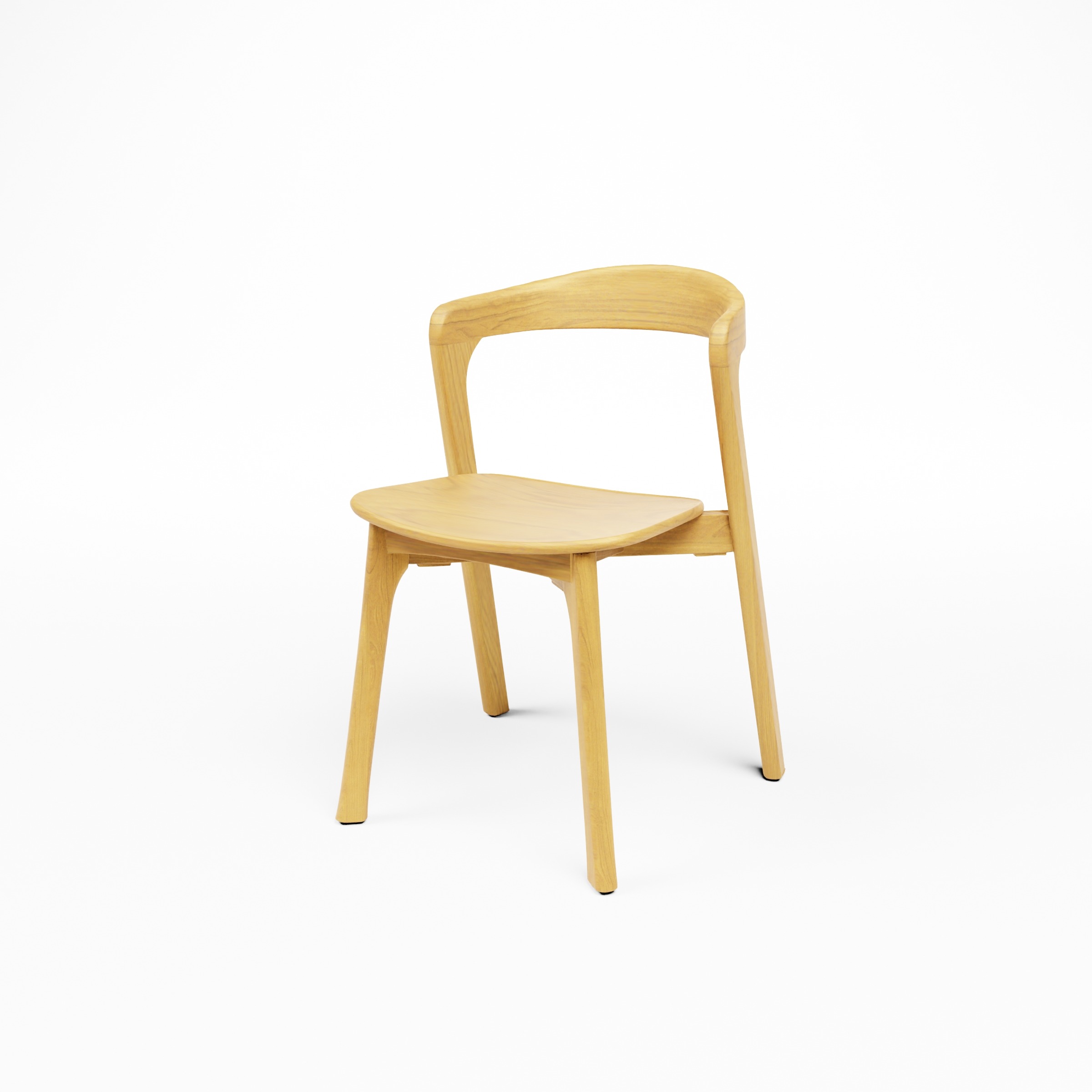 NINA Chair_Natural_Low view