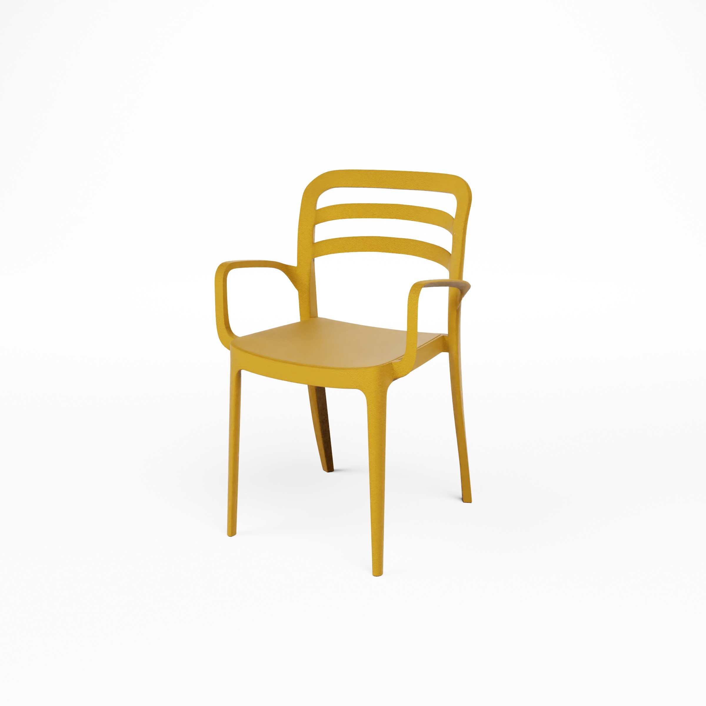 SORRENTO CHAIR_Senf_Niedrige Ansicht