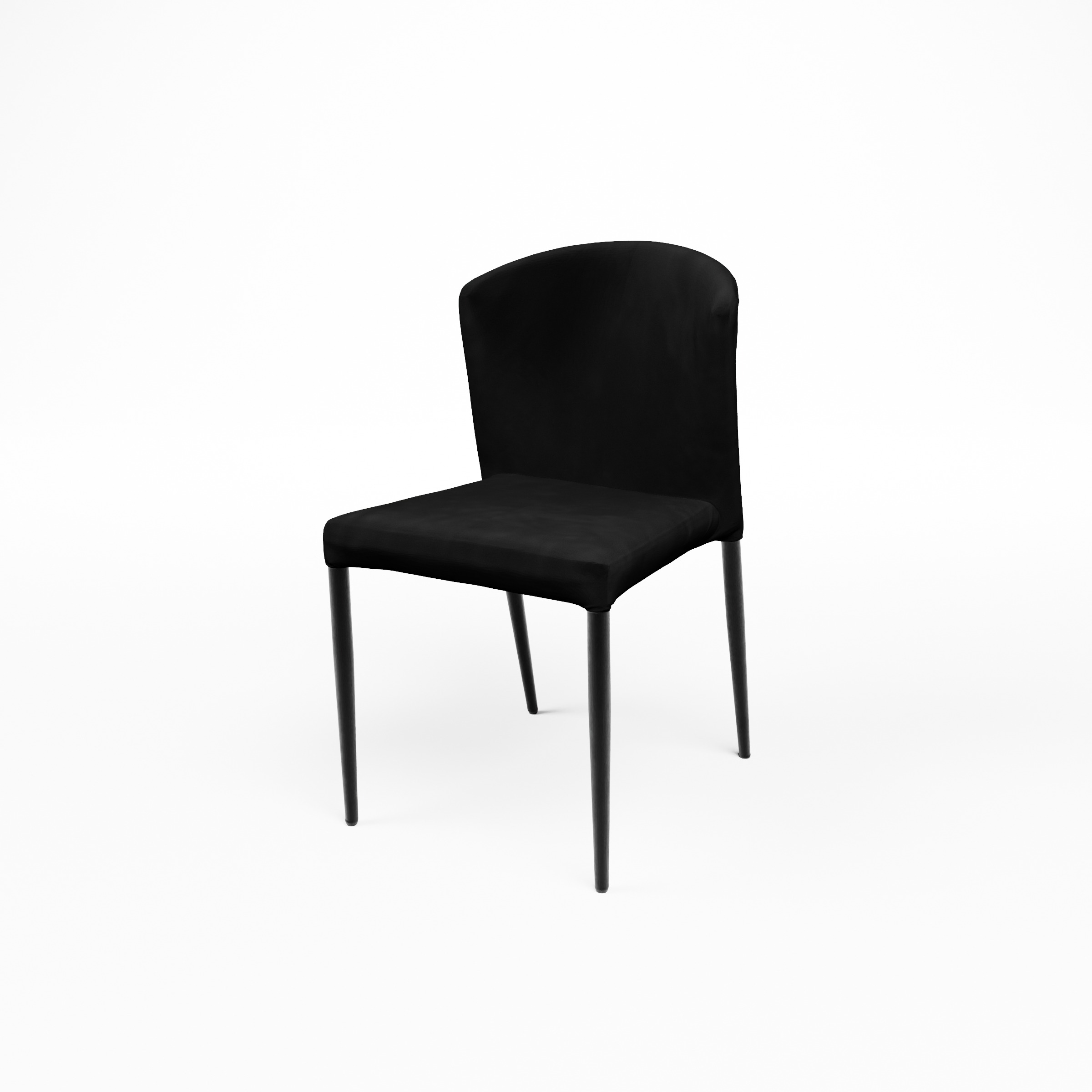 CHAISE VENETO_Noir_Vue basse