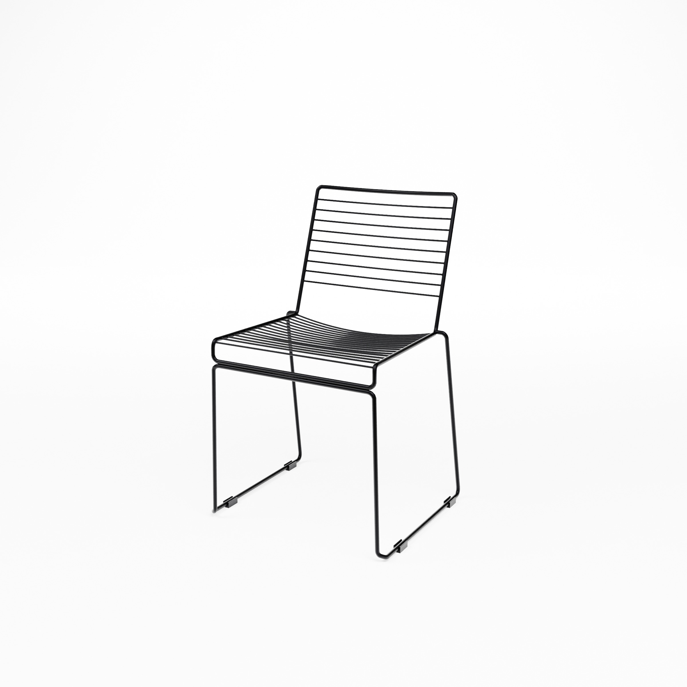 WIRE Chair_Black_Low view