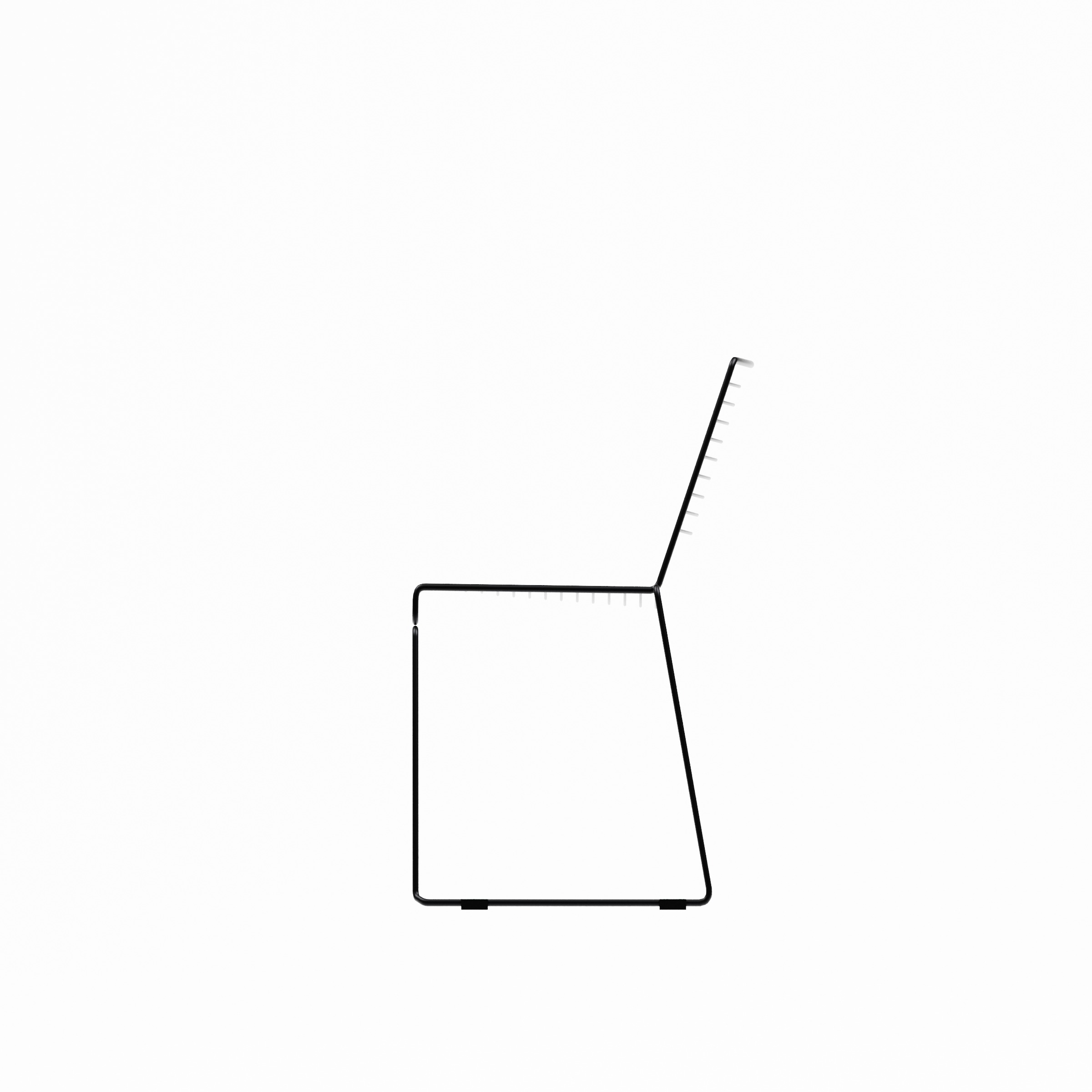 WIRE Chair_Black_Side view