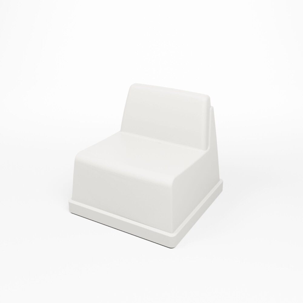 Laze Lounge Chair - White