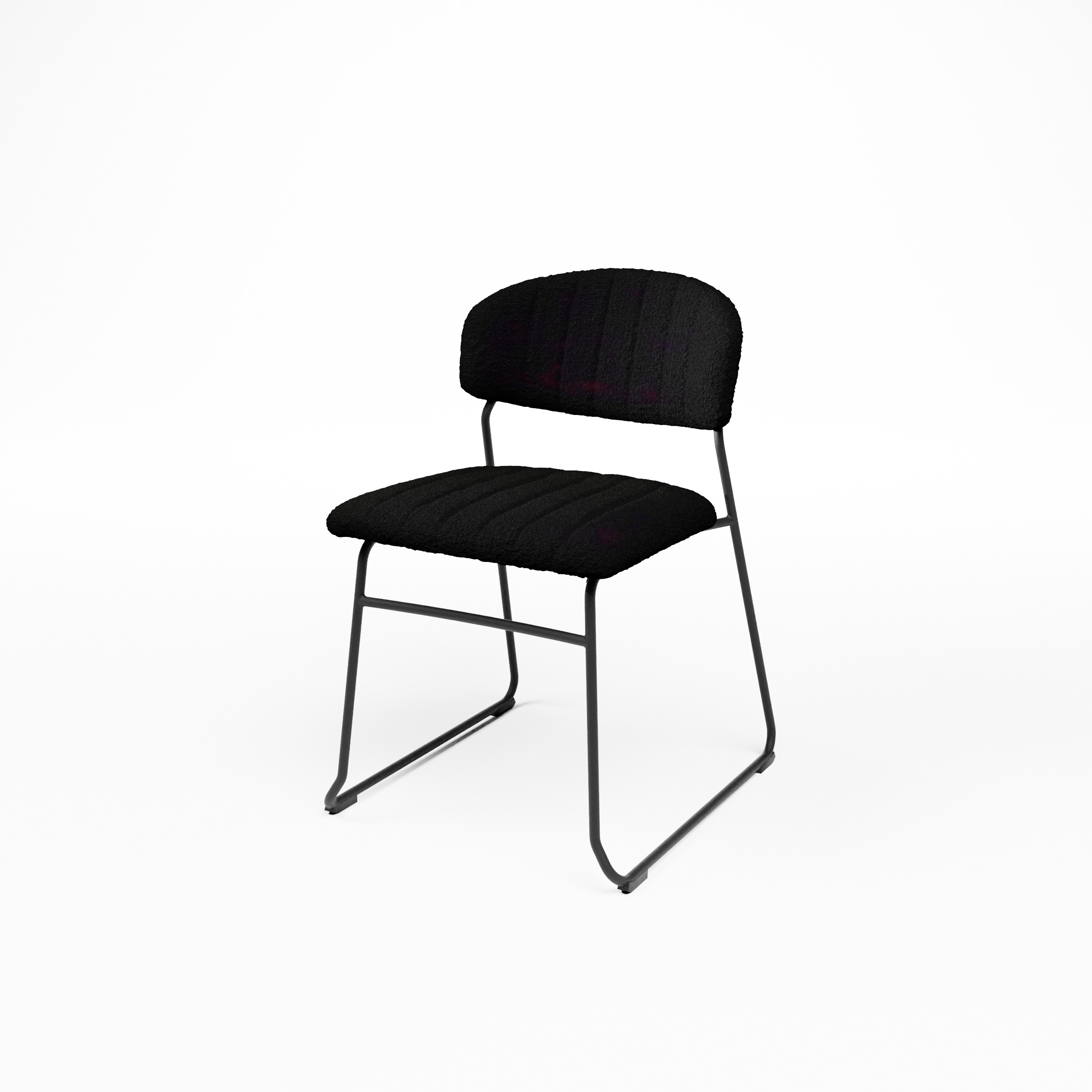 TEDDY CHAIR_BLACK_Low view