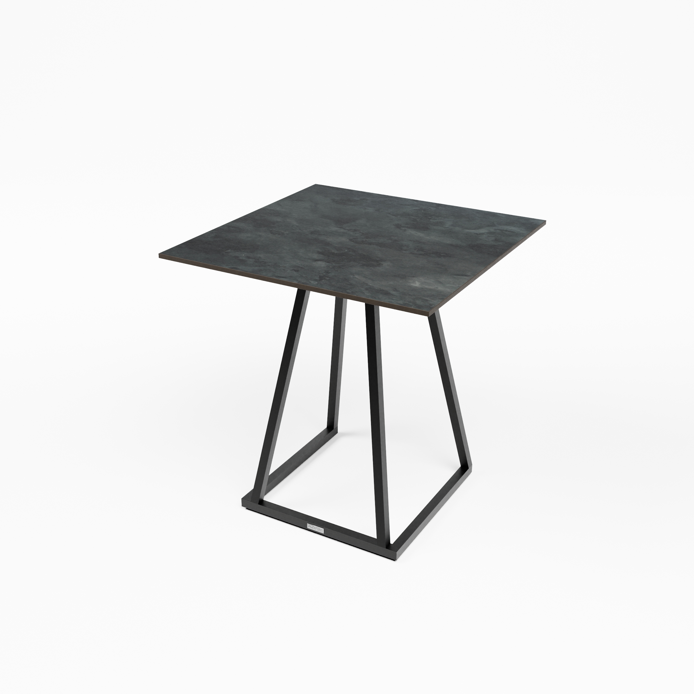 LINEA DINNER_BLACK_70x70_LHC12.MASLAT (italian stone)_High view