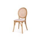 Louis - Chaise Stack - Assise Velours Crème