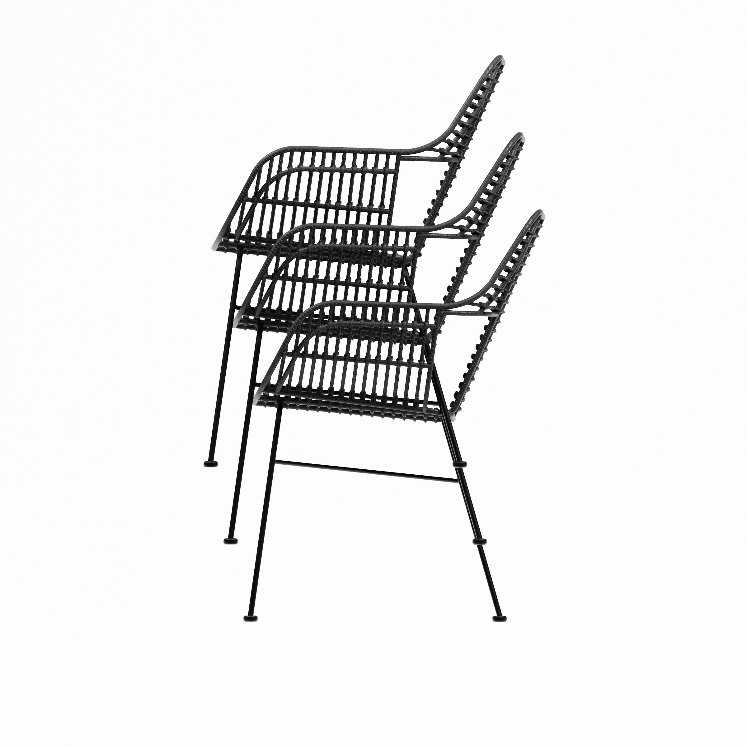 PALM_ARMCHAIR_Black_Black_Stack 3
