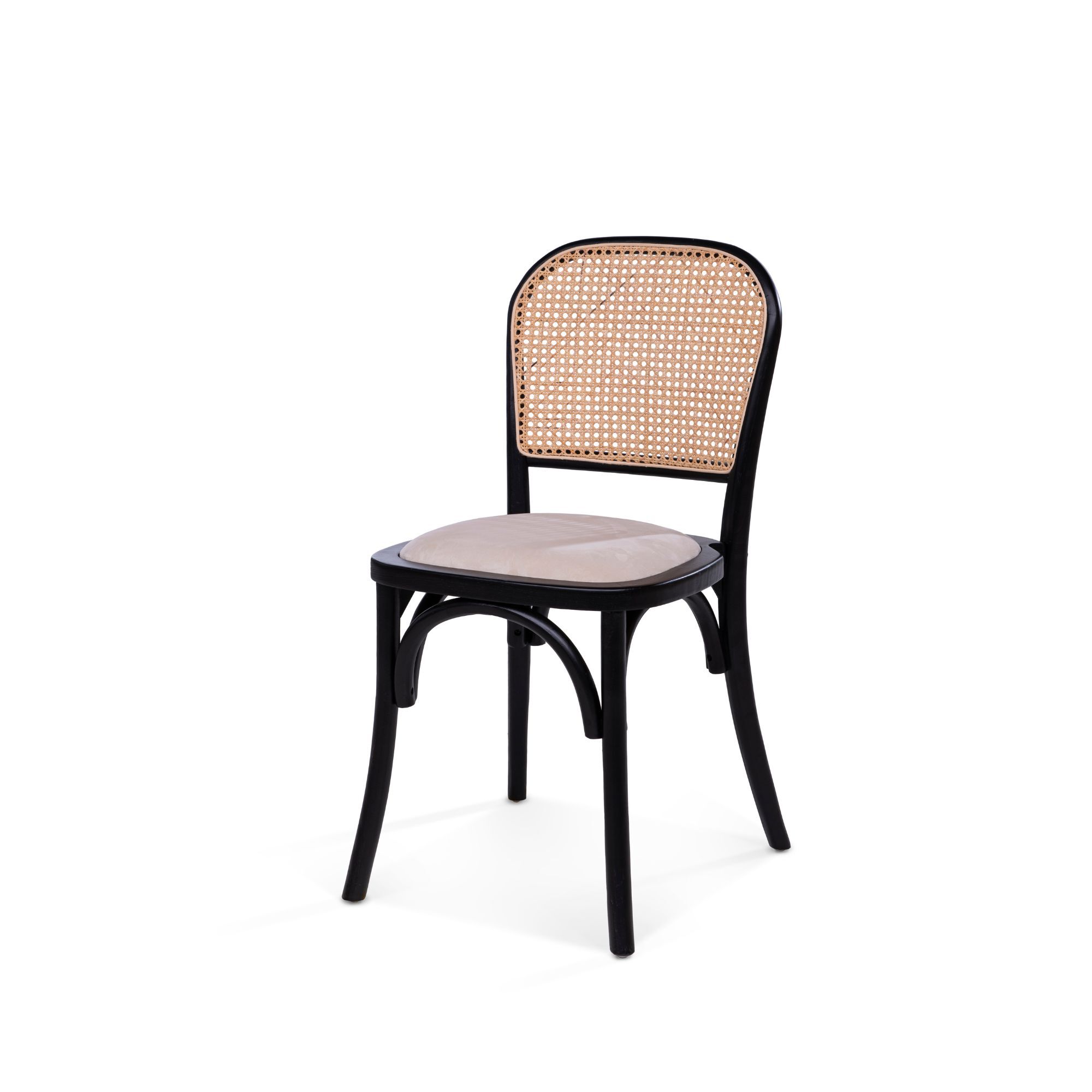 Ronda - Stack Chair - Velvet Creme Seat Ronda - Stack Chair - Velvet Creme Seat