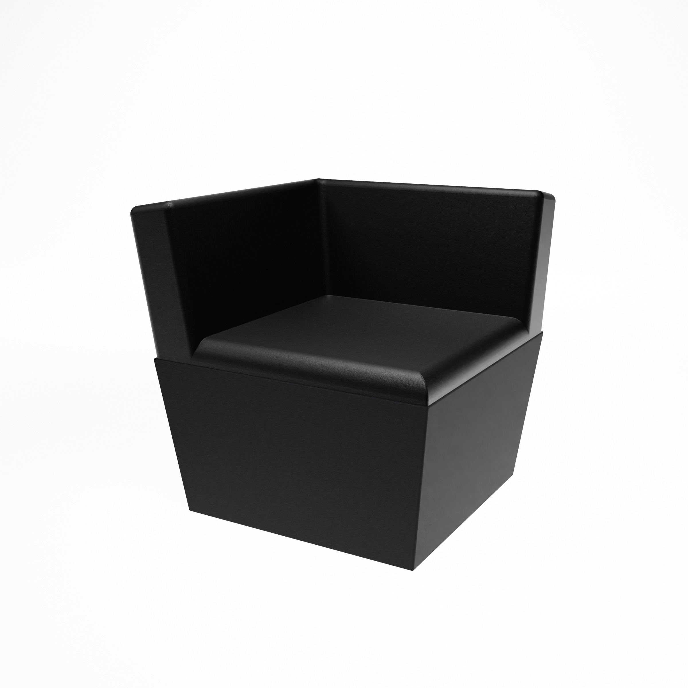 CONIC LOUNGE corner_BLACK_Vue basse