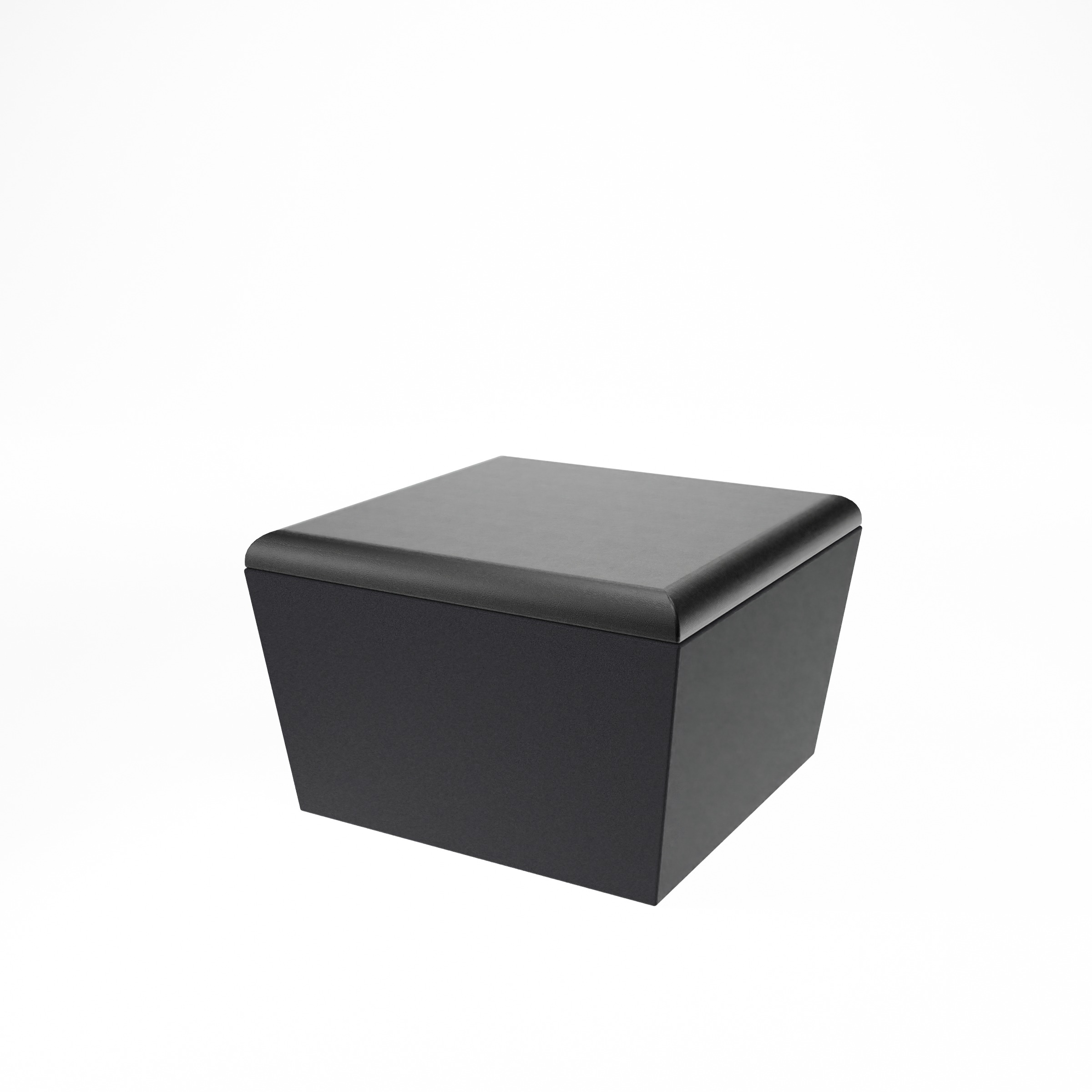 CONIC LOUNGE sans dossier_BLACK_Vue basse