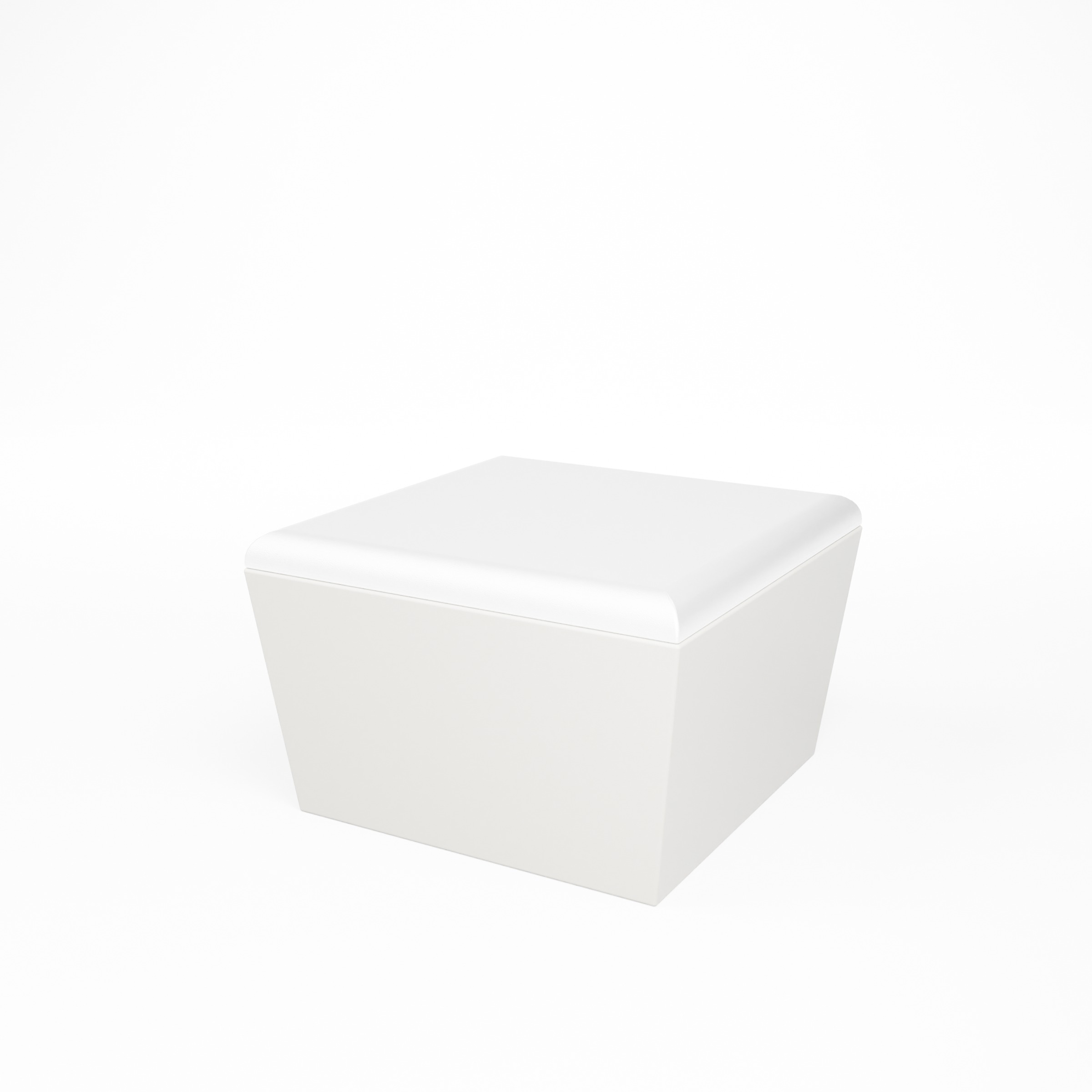 CONIC LOUNGE sans dossier_WHITE_Vue basse