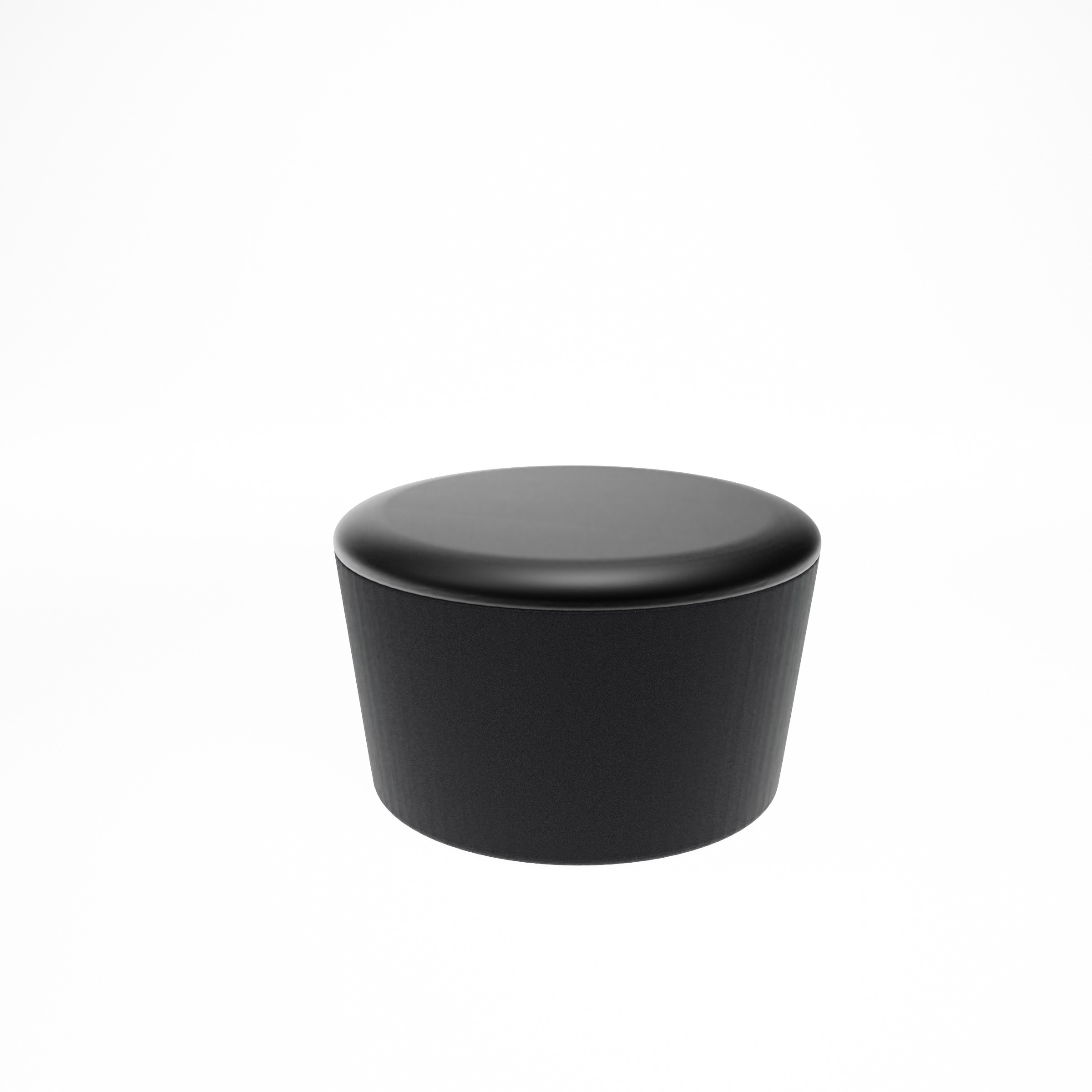 CONIC-O LOUNGE no backrest_BLACK_Low view