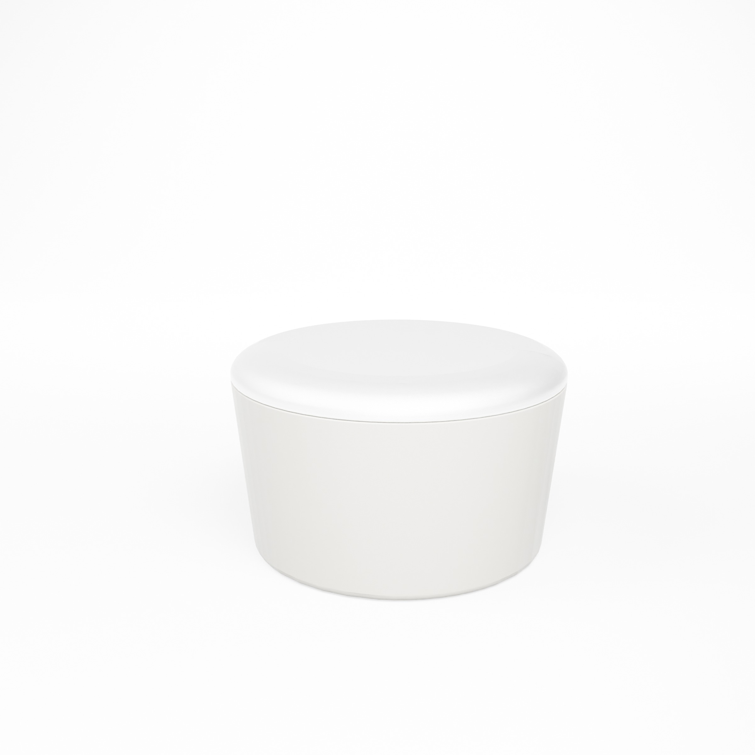 CONIC-O LOUNGE no backrest_WHITE_Low view