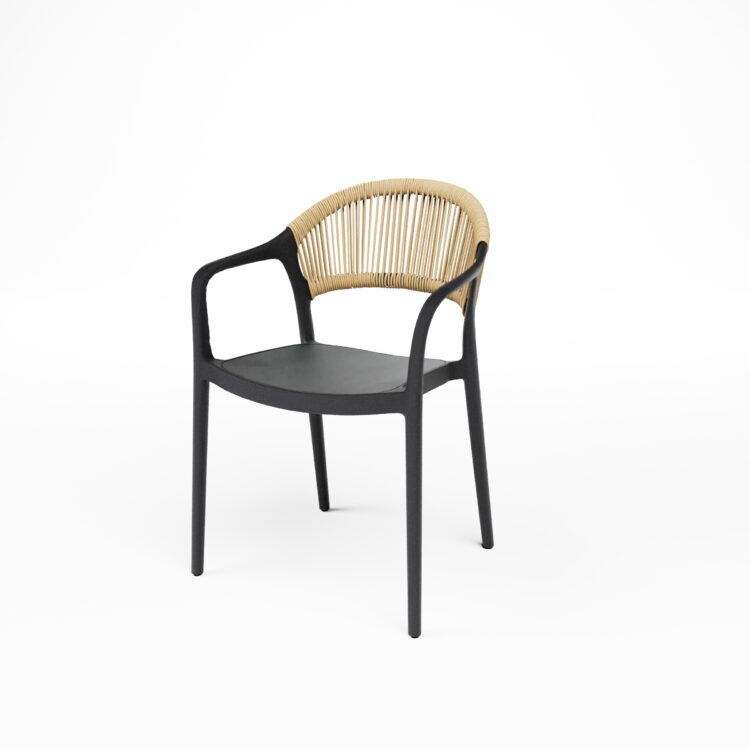Hellen stacking chair<span> - </span>Black