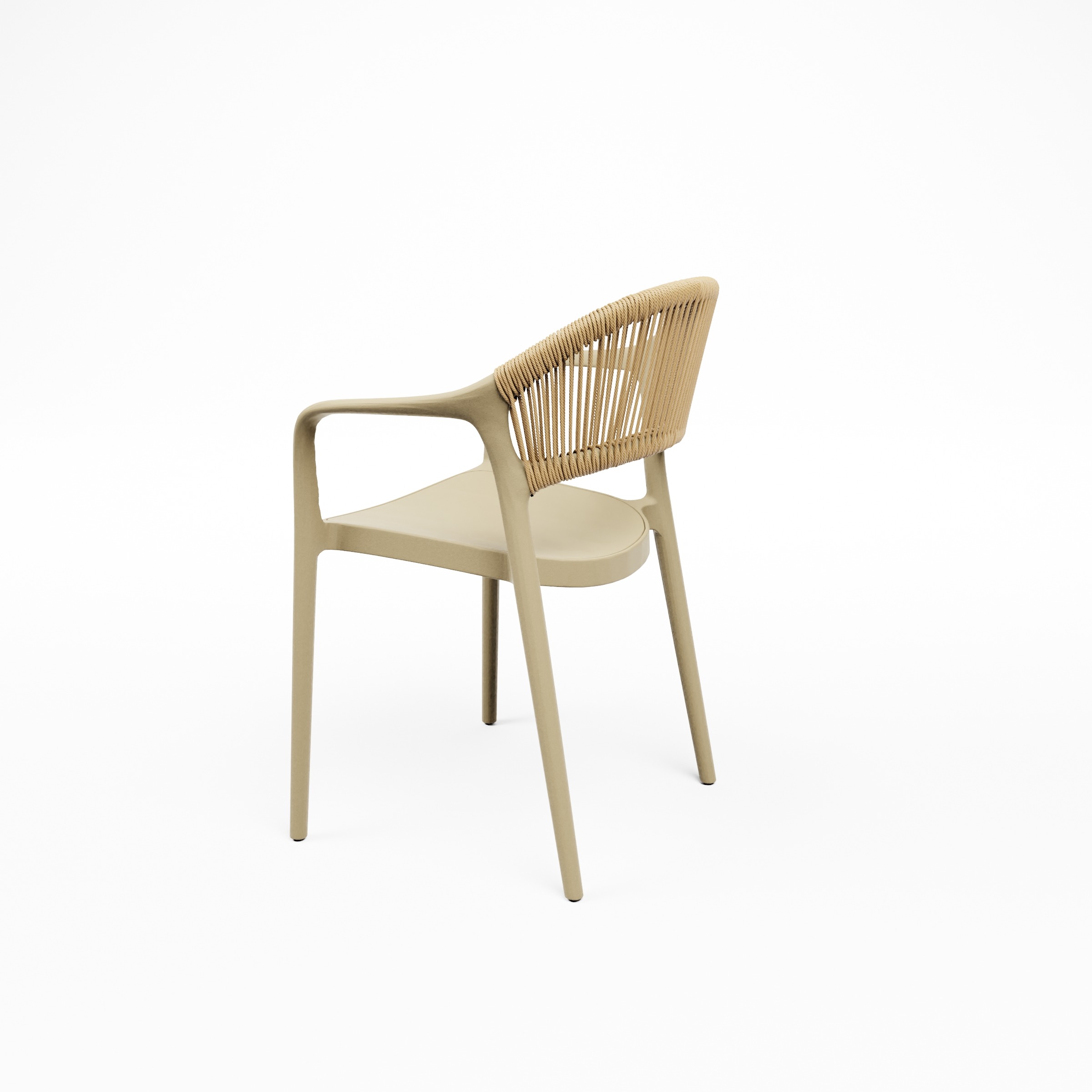 HELLEN CHAIR_KHAKI_Rückansicht