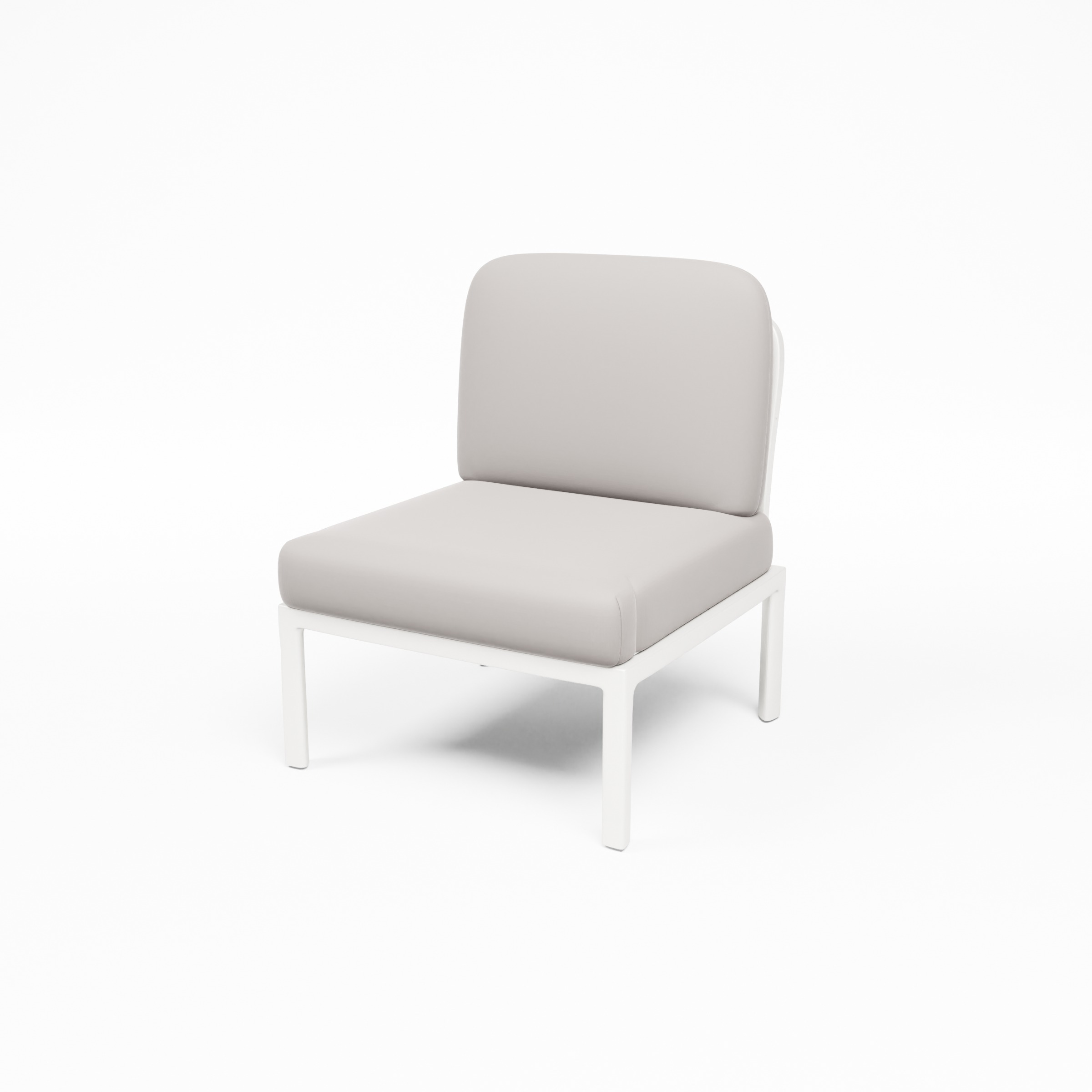 RIMINI One-seater_WHITE_Low view (NO-armrest)