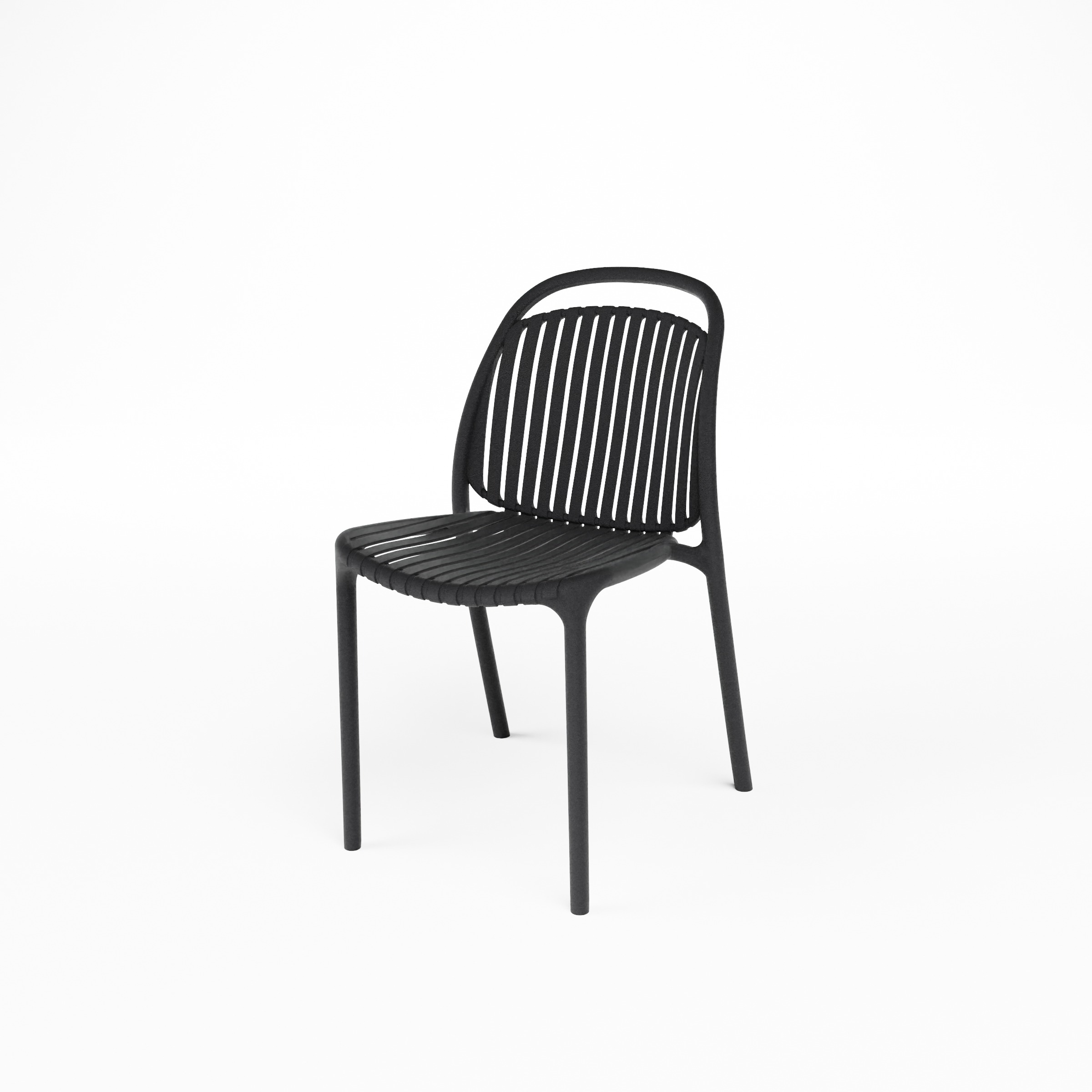 STRATO CHAIR_BLACK_Vue basse