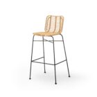 Palm Bar Stool - Rattan